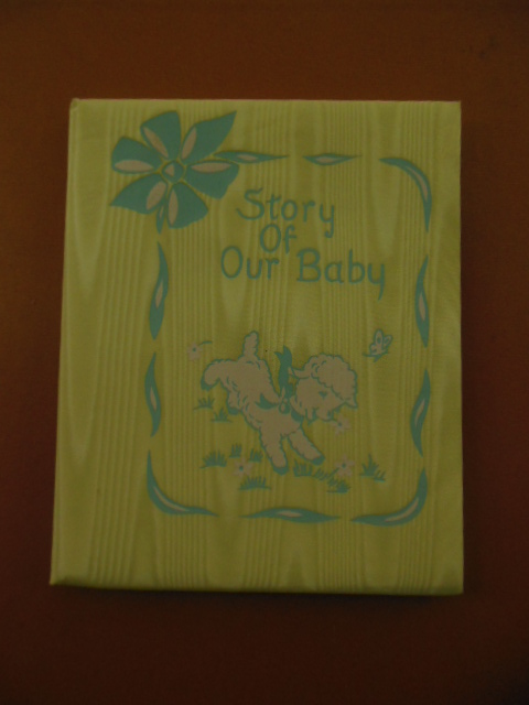 Image for Story of Our Baby Moire Baby Book (Unused 1950's)
