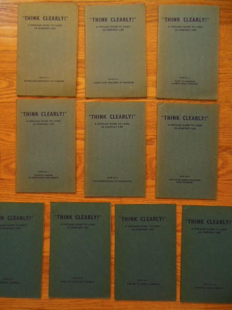 Image for Think Clearly! A Popular Guide To Logic In Everyday Life (10 booklets)