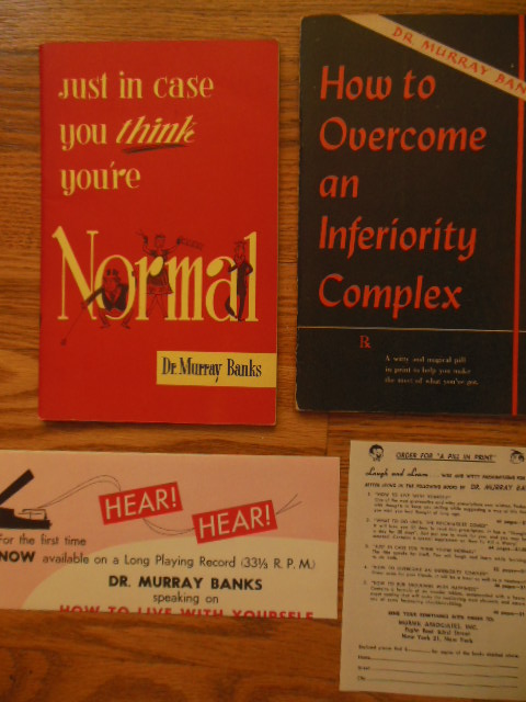 Image for Just In Case You Think You're Normal; How to Overcome An Inferiority Complex (2 booklets 1950's)