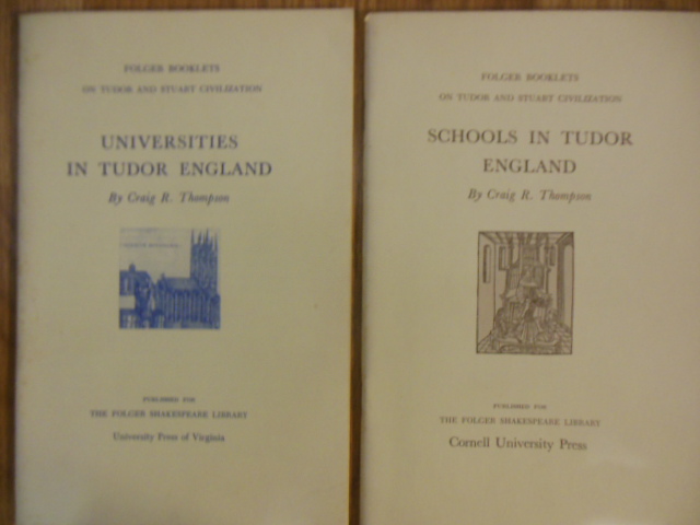Image for Schools in Tudor England; Universities in Tudor England (2 booklets, 1960's)