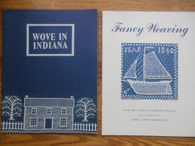 Image for Wove in Indiana and Fancy Weaving Jacquard Coverlets By Indiana Weavers (two exhibition catalogs)