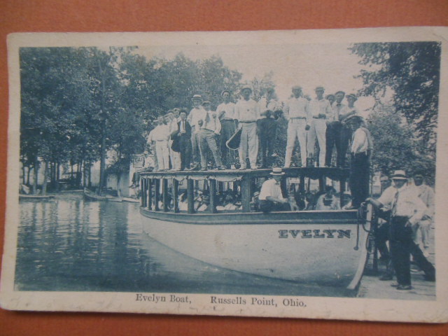 Image for Postcard Evelyn Boat Russells Point, Ohio 1920
