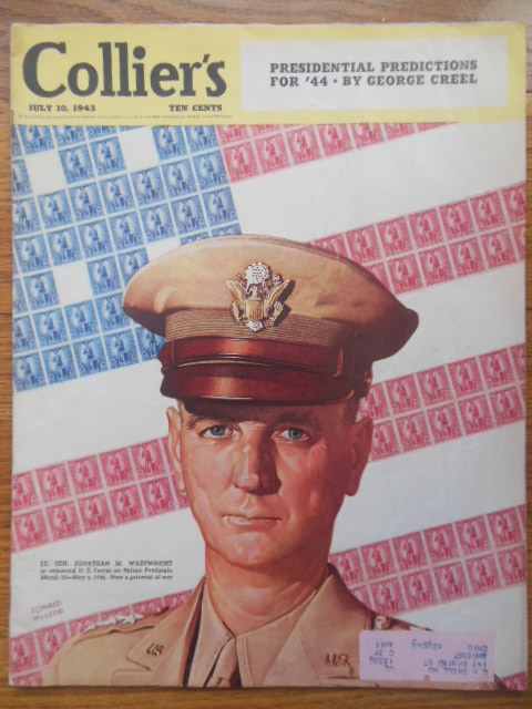 Collier's Magazine July 10, 1943 (General Jonathan Wainwright POW) Image for Collier's Magazine July 10, 1943 (General Jonathan Wainwright POW)