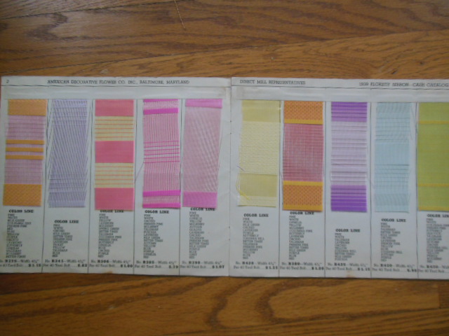 Image for American Decorative Flower Co. Inc. 1939 Ribbon Sample Book