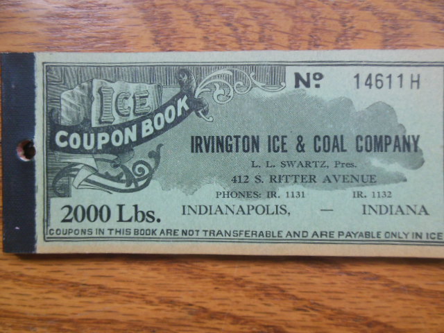 Image for Irvington Ice & Coal Company Coupon Book (Indianapolis)