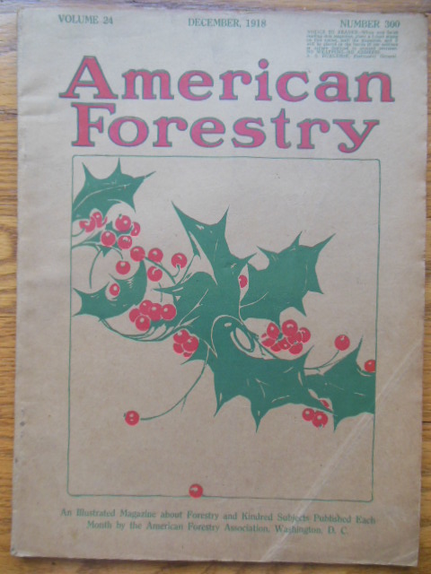 Image for American Forestry Magazine December, 1918 (WWI Emphasis)