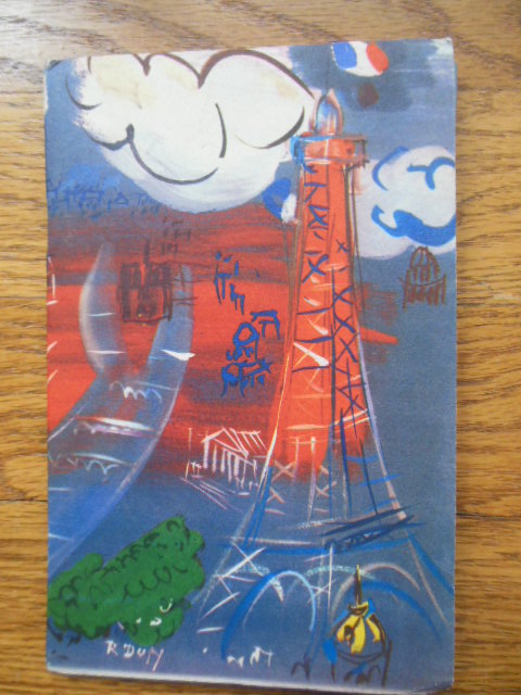 Image for Paris Where What When How (1952 Travel Brochure Raoul Dufy Cover Art)