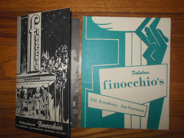 Image for Fabulous Finocchio's Night Club San Francisco (Circa 1950's Two Brochures)