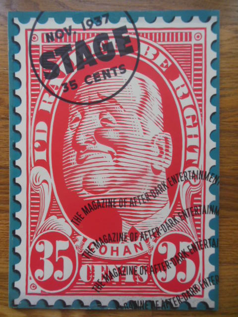 Image for Stage; The Magazine of After-Dark Entertainment Nov. 1937 (George M. Cohan as FDR, Somerset Maugham. Tallulah Bankhead)