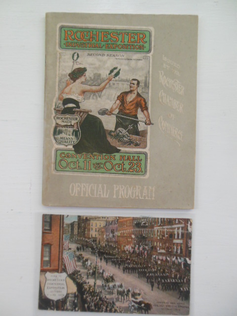 Image for Official Program of the Second Rochester Industrial Exposition Oct. 11-23, 1909 (Color Postcard Laid-in)