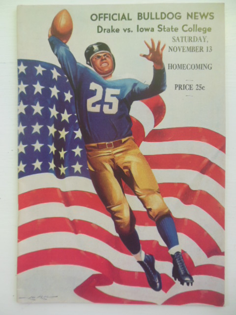 Image for Official Football Program Drake University vs. Iowa State College Saturday, November 13, 1943 (Homecoming)