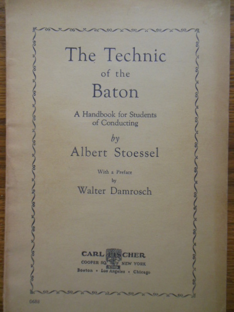 Image for The Technic of the Baton; A Handbook for Students of Conducting (1928)