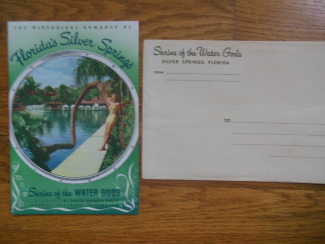 Image for The Historical Romance of Florida's Silver Springs, Shrine of the Water Gods 1948 (original envelope included)