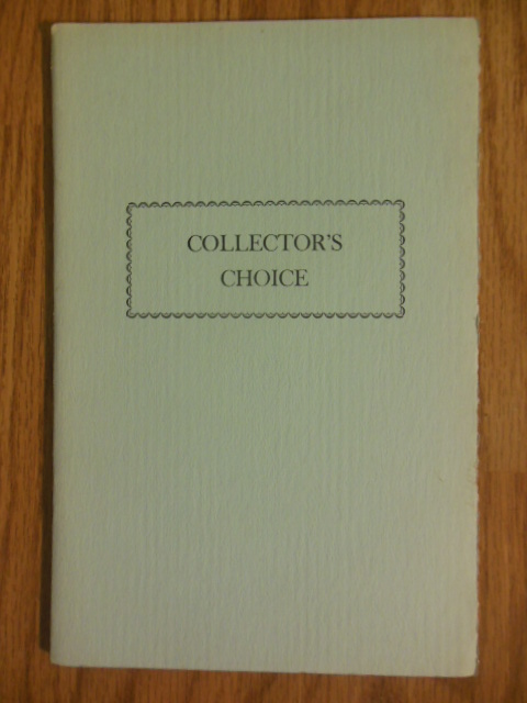Image for Collector's Choice (Clements Library University of Michigan 1967)