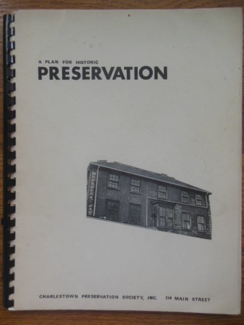 Image for A Plan For Historic Preservation Charlestown, Massachusetts 1968