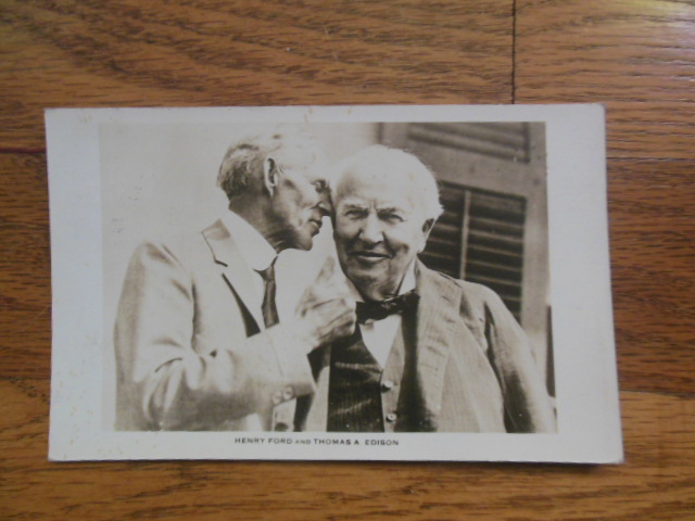 Image for Postcard Henry Ford and Thomas A. Edison (1935)