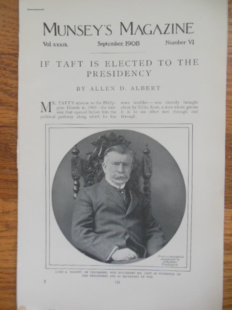 Image for If Taft Is Elected To the Presidency (Munsey's Magazine September 1908)