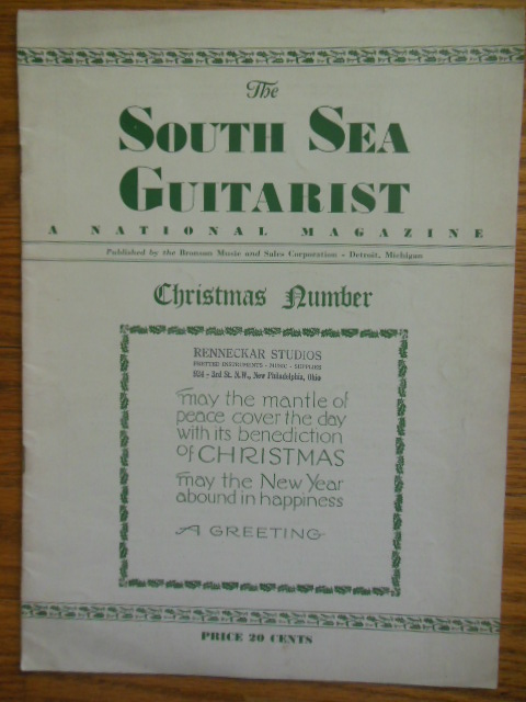 Image for The South Sea Guitarist A National Magazine; Christmas Number  December, 1936