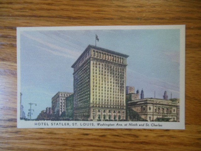 Image for Color Postcard Hotel Statler St. Louis, Missouri (1920's)