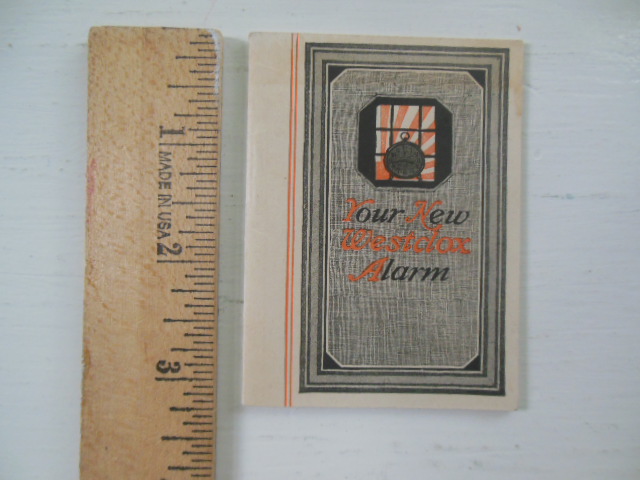 Image for Your New Westclox Alarm (Miniature Advertising Book 1930's))