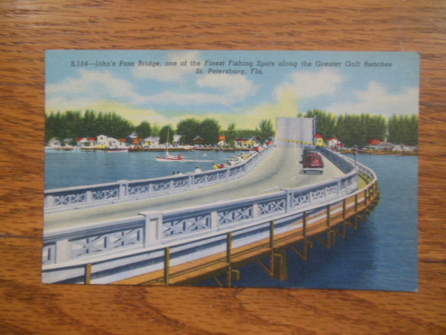 Image for Postcard John's Pass Bridge  St. Petersburg, Florida