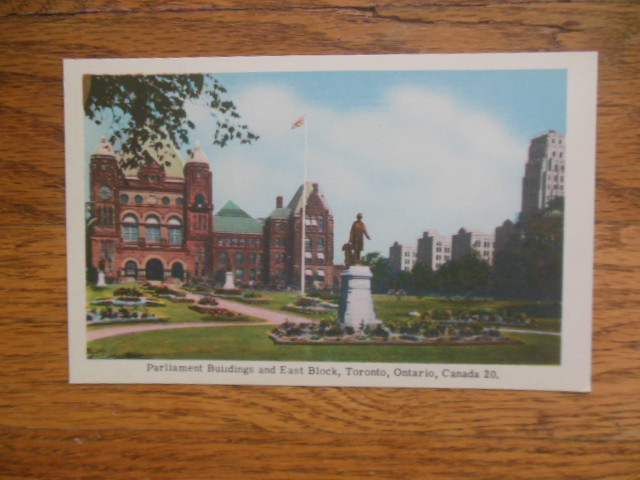 Image for Postcard Parliament Buildings and East Block, Toronto