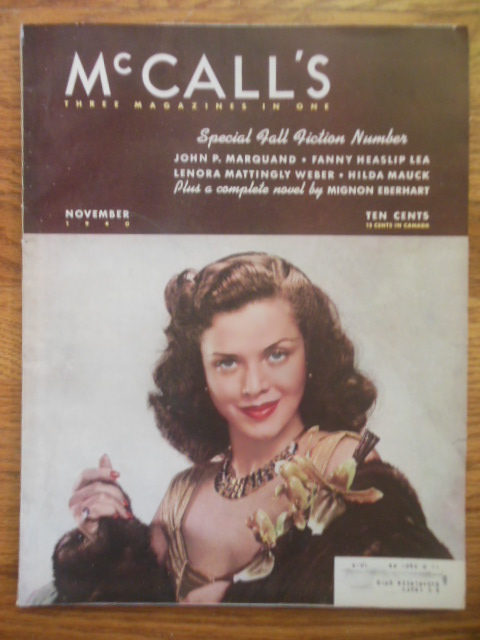 Image for McCall's Magazine November, 1940 (Ku Klux Klan, Lenore Mattingly Weber)