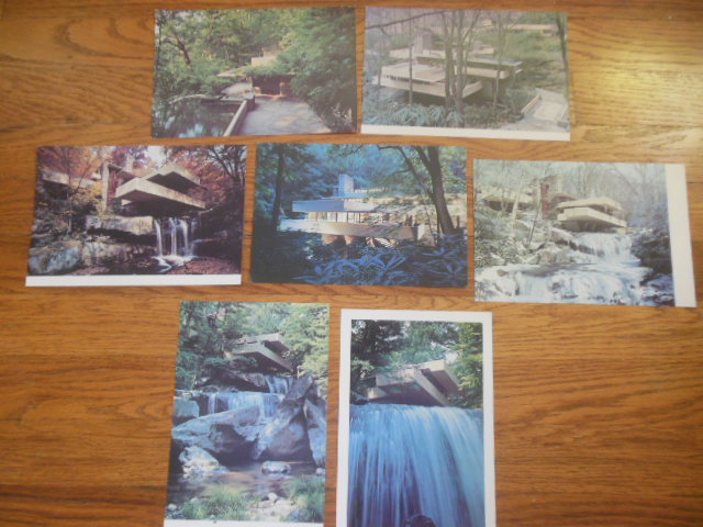 Image for Postcards Fallingwater Frank Lloyd Wright (Seven Oversized Cards 1975)
