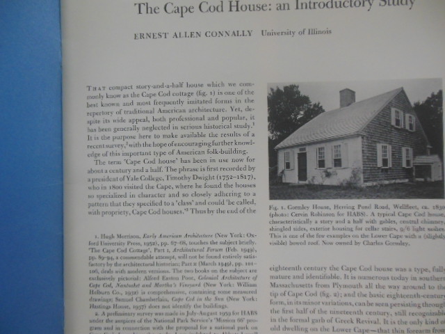 Image for The Cape Cod House: An Introductory Study (1960)
