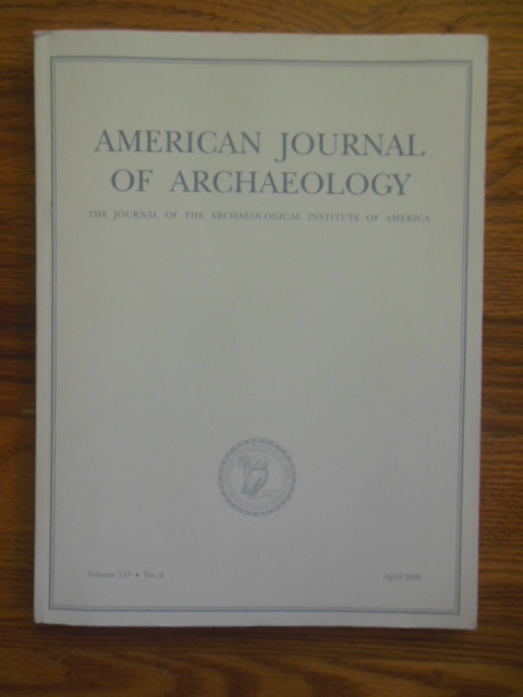 Image for American Journal of Archaeology April, 2009 (Etruscan Heaven,Pottery at Pompeii, Triconch House)