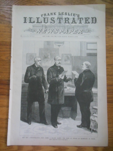 Frank Leslie's Illustrated Newspaper March 16, 1889 (President Harrison Inauguration. Sunday Drink Question. Anarchist Sunday Schools) Image for Frank Leslie's Illustrated Newspaper March 16, 1889 (President Harrison Inauguration. Sunday Drink Question. Anarchist Sunday Schools)
