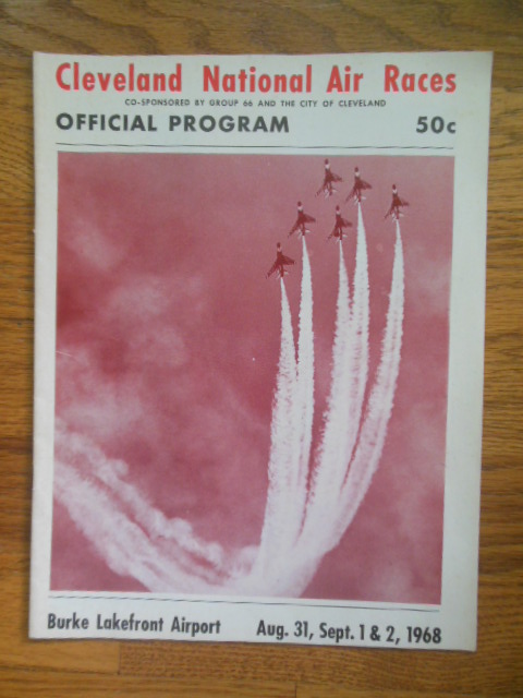 Image for Official Program Cleveland National Air Races 1968