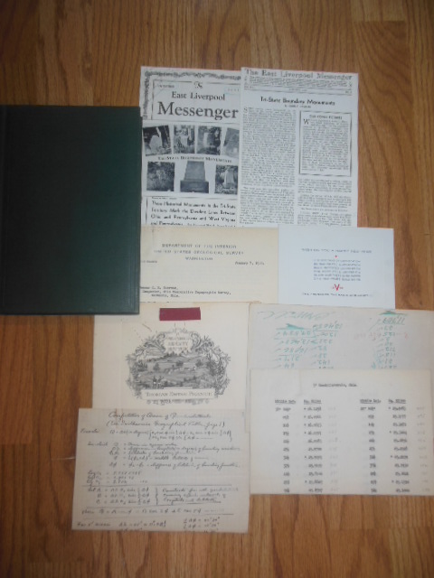 Image for Miscellaneous Data Being Volume IV Final Report Ohio Topographic Survey ( SIGNED By Author, much Ephemera laid-in) 1933
