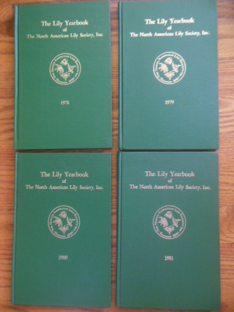 Image for The Lily Yearbook of The North American Lily Society (four volumes 1978, 1979, 1980, 1981