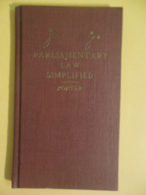 Image for Parliamentary Law Simplified (Small Book)
