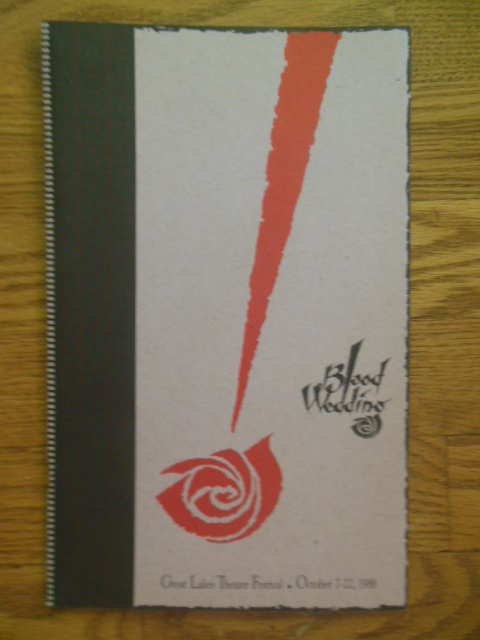 Image for Theater Program Blood Wedding Great Lakes Theater Festival Oct. 7-22, 1988