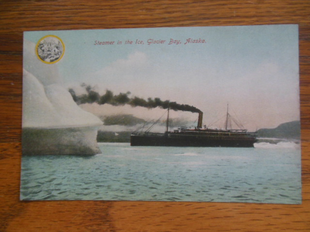 Image for Post Card Steamer in the Ice Glacier Bay, Alaska