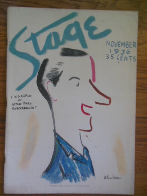 Image for Stage The Magazine of After Dark Entertainment November, 1936 (George Kaufman, Cole Porter, Irving Berlin)