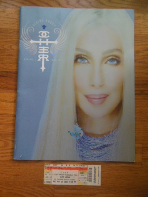Image for Cher Living Proof Farewell Tour 2003 (With Ticket Gund Arena Cleveland)