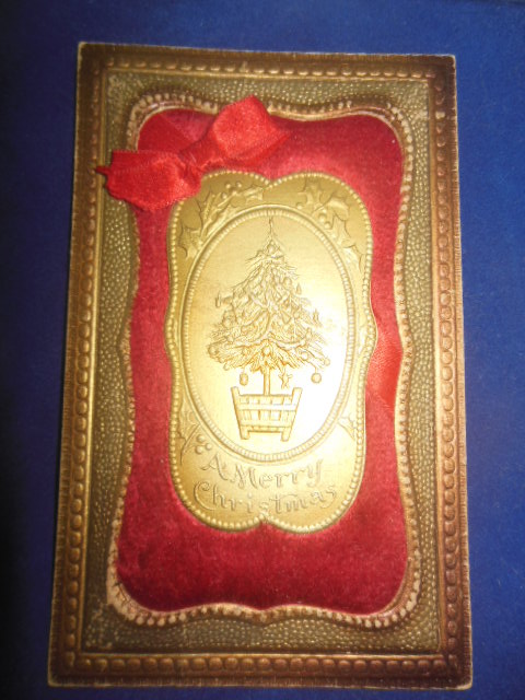 Image for TRG Postcard Merry Christmas Elaborate (circa early 1900's)