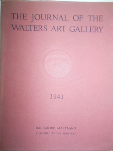Image for The Journal of Walters Art Gallery 1941