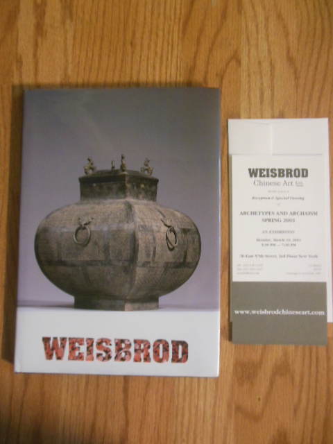 Image for Weisbrod Archetypes and Archaism Spring 2001 (Chinese Art Antiquities Auction Catalog)