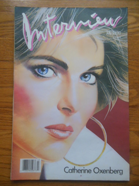 Image for Andy Warhol's Interview Magazine July, 1986 (Catherine Oxenberg Cover)