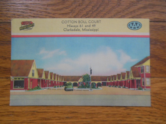 Image for Postcard Cotton Boll Court, Clarksdale, Mississippi (1950's)