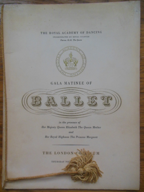 Image for The Royal Academy of Dancing Gala Matinee of Ballet 1958  (Margot Fonteyn)