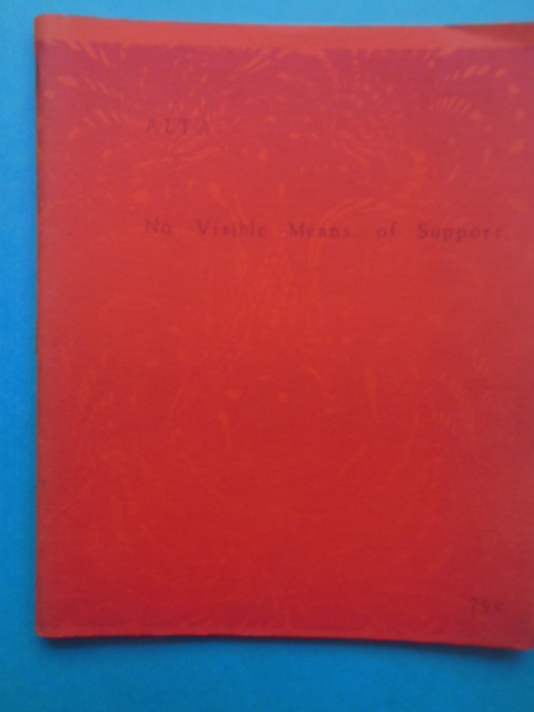 Image for No Visible Means of Support by Alta, 1971 (Feminist Poetry)
