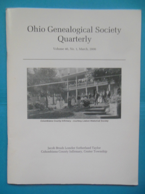 Ohio Genealogical Society Quarterly March, 2006 Image for Ohio Genealogical Society Quarterly March, 2006