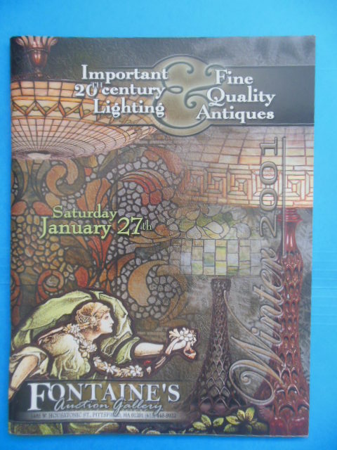 Image for Important 20th Century Lighting & Fine Quality Antiques Fontaine's Auction Gallery Catalog January 27, 2001 (Realized Price Sheet)