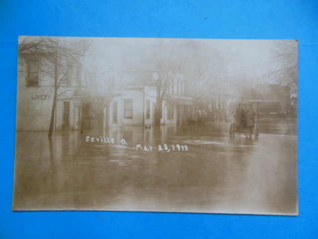 Image for Real Postcard Seville, Ohio Flood March 25, 1913