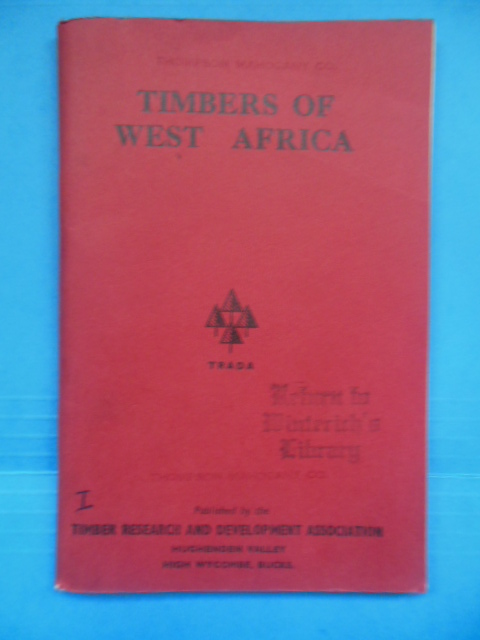 Image for Timbers of West Africa (1968)